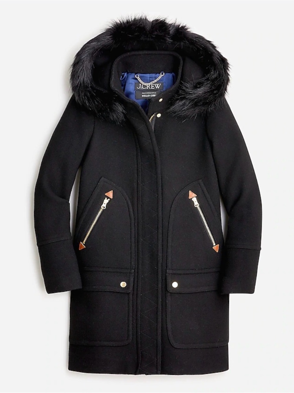 New Chateau Parka In Italian Stadium-Cloth Wool J. CREW